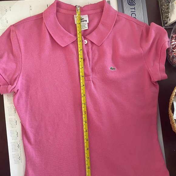 Lacoste- Women's Slim Fit Stretch Cotton Polo - Picture 10 of 12